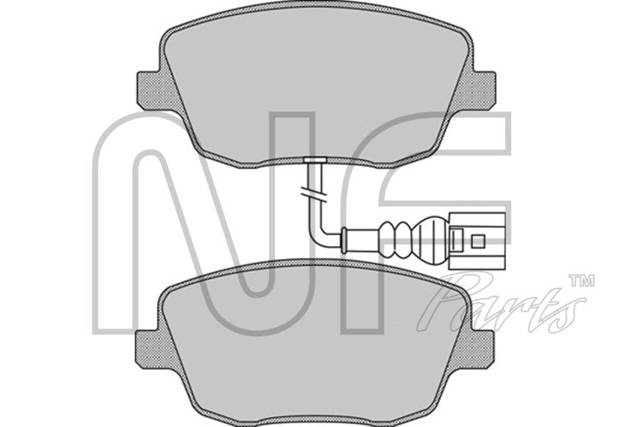 NF PARTS Комплект тормозных колодок, дисковый тормоз NF0018811